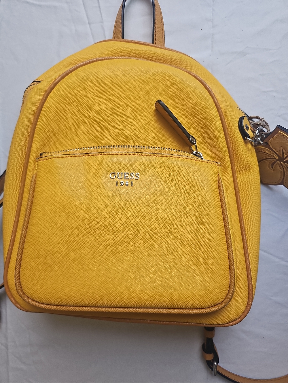 GUESS 1981 Mini Backpack | Marigold Yellow